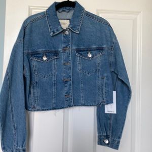Forever 21 crop denim jacket